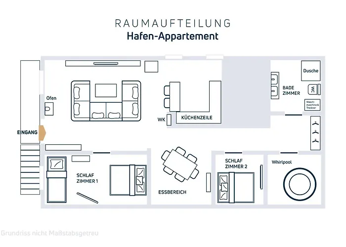 Apartment Exklusives Hafen-appartement Mit Whirlpool, Mit Wasserblick, City-nah&eigenem Parkplatz Hamburg